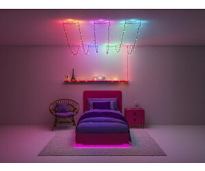 WIZ Smart Fairy Light Color 20m - Lichterkette mit 160 LEDs, 16 Mio. Farben - App Steuerung, 9290041012