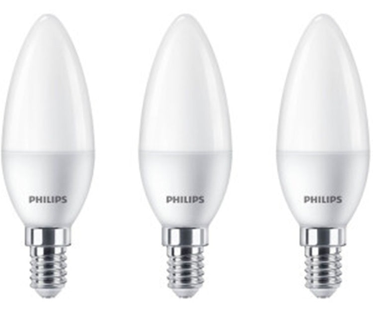 PHILIPS 3er Pack LED Leuchtmittel E14 40W Lampen Leuchten 470lumen