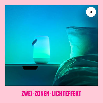 WiZ Tunable White and Color Mobile Tischleuchte, tragbare LED Leuchte mit 16 Mio. Farben Weiß  9290032115