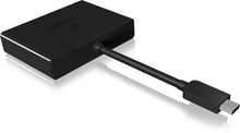 Icy Box IB-DK4032-CPD USB Type-C Notebook-Dockingstation mit VGA, 1x USB 3.0 (Type-A), 1x USB Type-C (Power Delivery), Schwarz