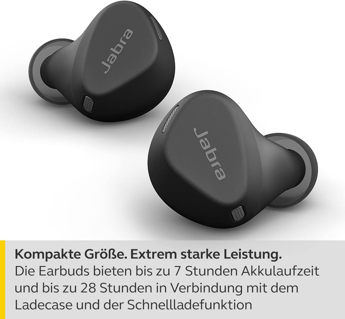 Jabra Elite 4 Active True Wireless In-ear Bluetooth Sportkopfhörer Schwarz