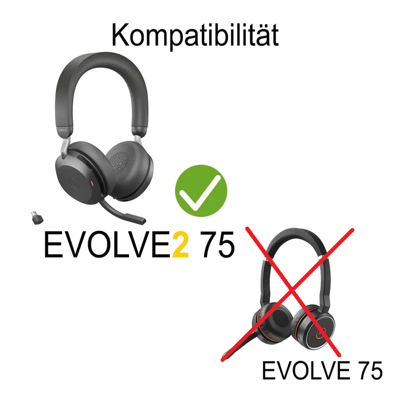 Jabra Evolve2 75 Deskstand USB-C Ladestation Schwarz 14207-77
