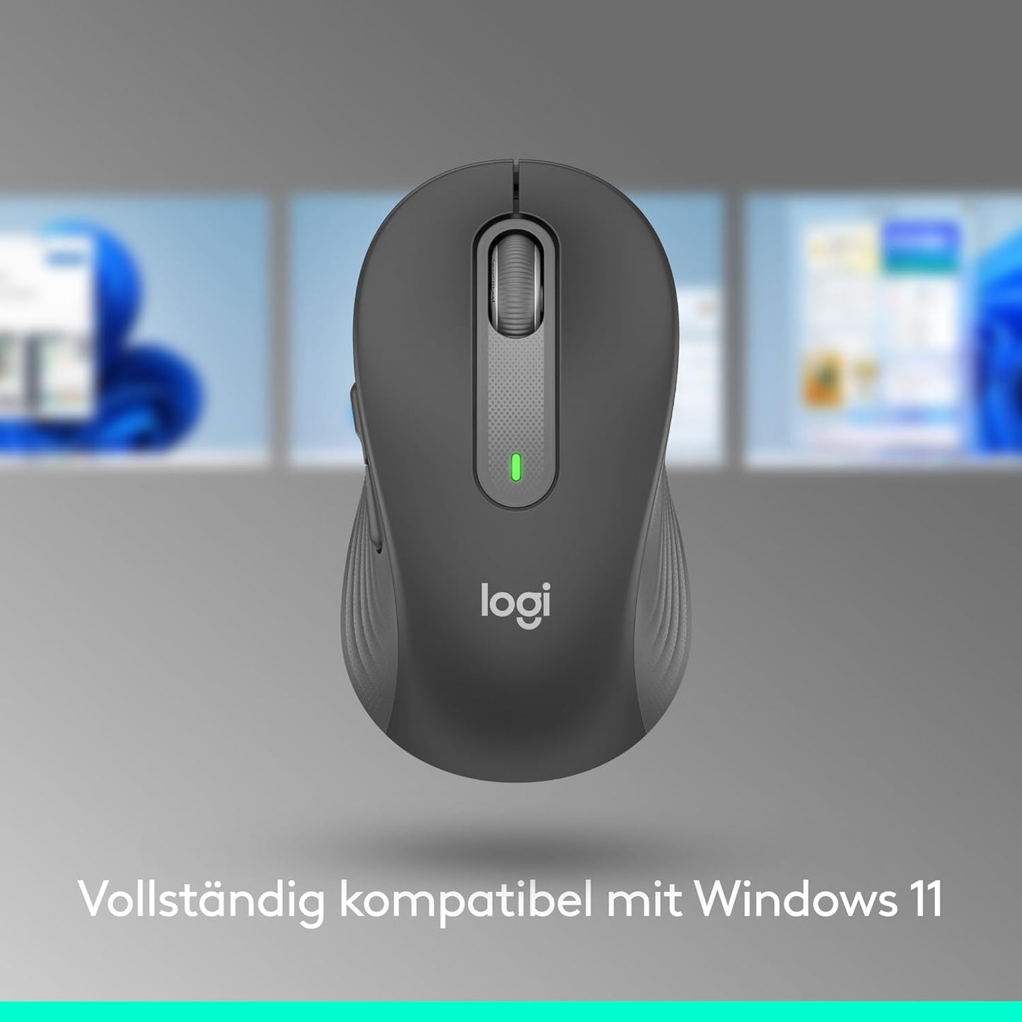 Logitech Signature M650 L Kabellose Maus - für große Hände, Leise Klicks, Anpassbare Seitentasten, Bluetooth, Kompatibilität mit mehreren Geräten - Graphit