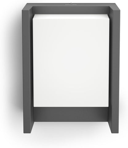 Philips Arbour ultraeffiziente Wandleuchte, 1x 3,8 W ,warmweiß, anthrazit, Neutralweiß