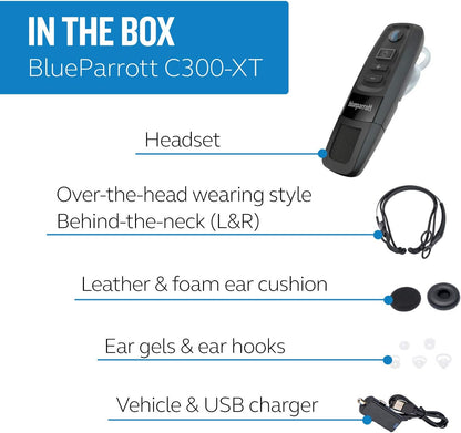Jabra BlueParrott C300-XT – 80% Noise-Cancelling kompaktes Bluetooth Headset mit großer Reichweite  204200