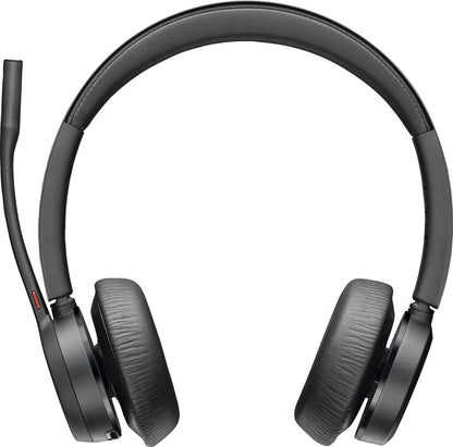 Plantronics Voyager 4320 UC MS USB-C Headset MIT Ladestation