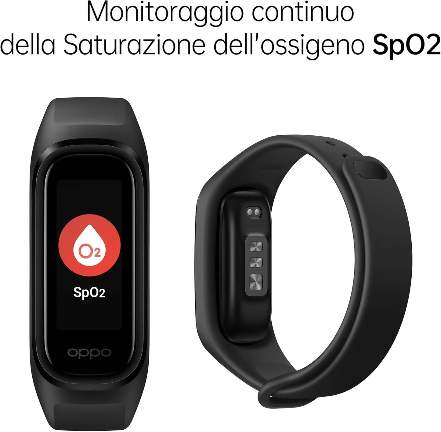 Oppo Band Sport schwarz Fitnesstracker Schrittzähler Herzfrequenz