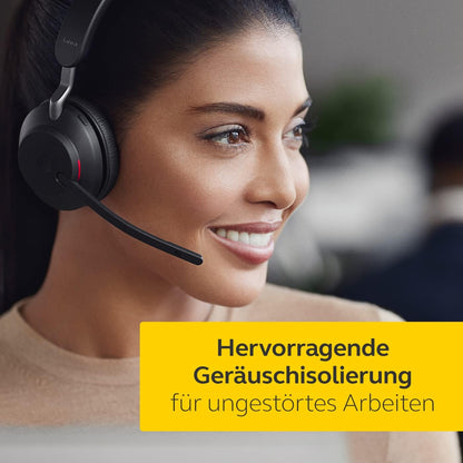 Jabra Evolve2 65 MS Stereo USB-A Headset Link380a Schwarz 26599-999-999