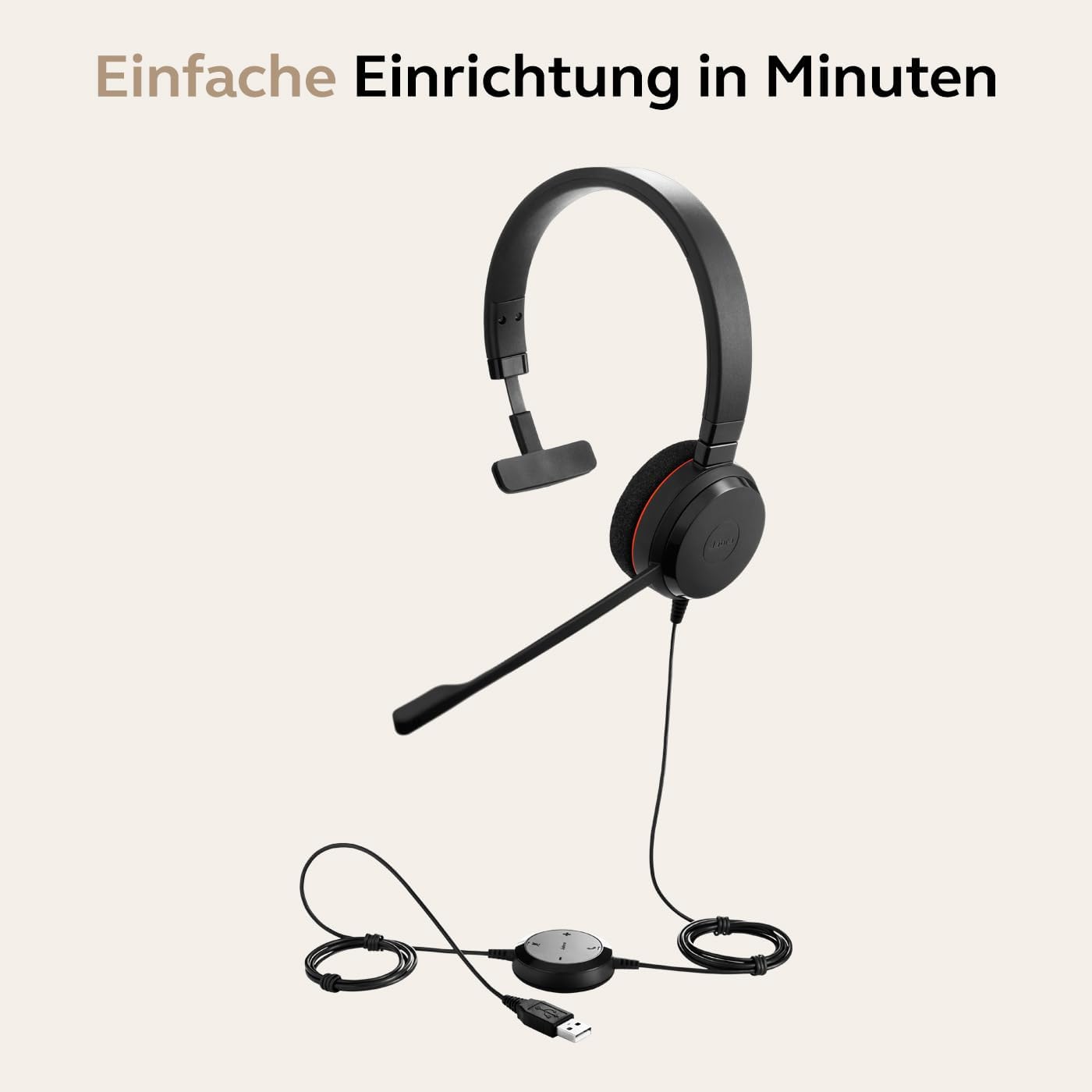 Jabra Evolve 20 MS Mono USB-A Headset 4993-823-109