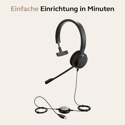 Jabra Evolve 20 MS Mono USB-A Headset 4993-823-109