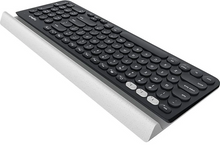 Logitech K780 Kabellose Tastatur Skandinavisches QWERTY-Layout - Dunkelgrau/Weiß