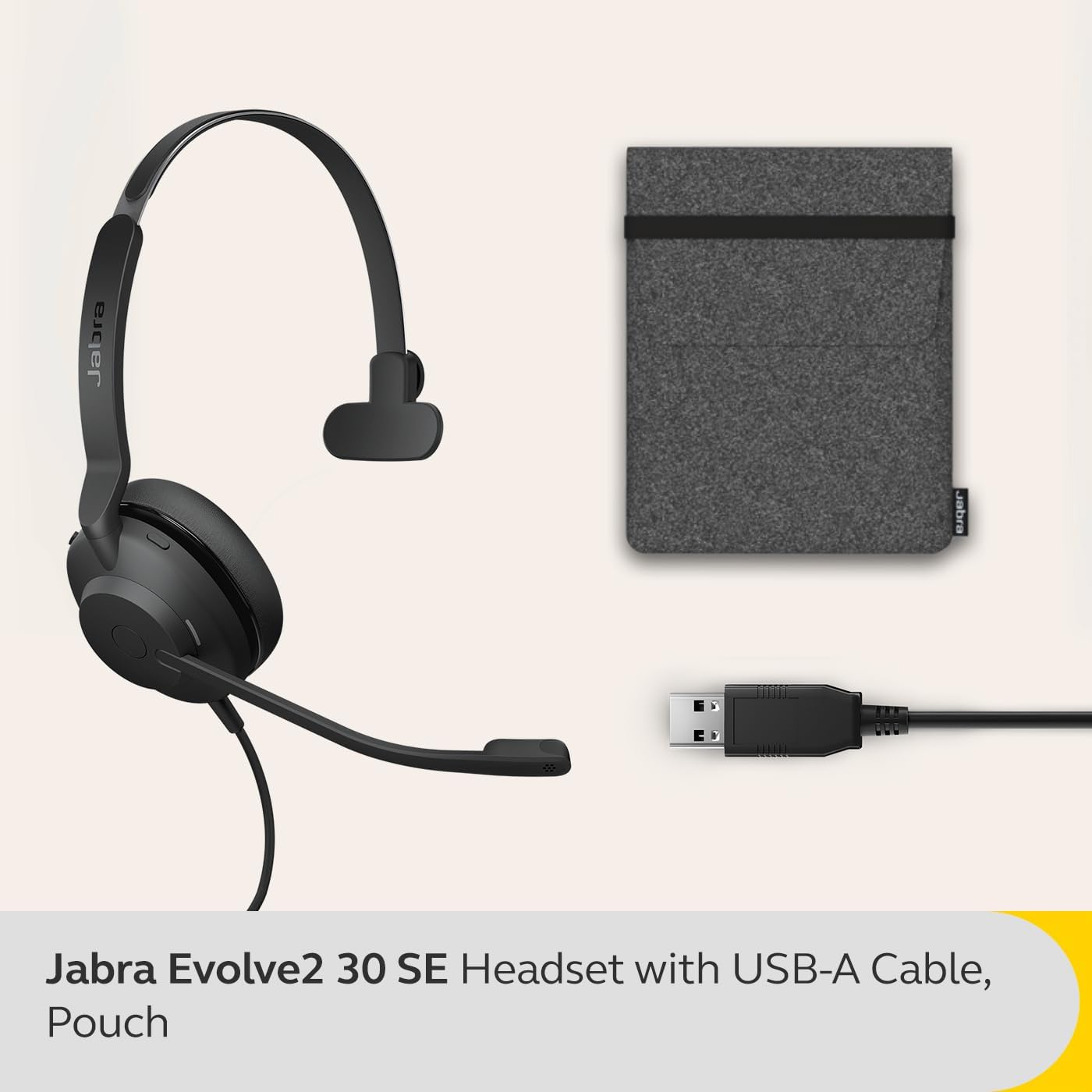 Jabra Evolve2 30 SE UC Mono USB-A Headset mit Noise Cancelling 23189-889-979