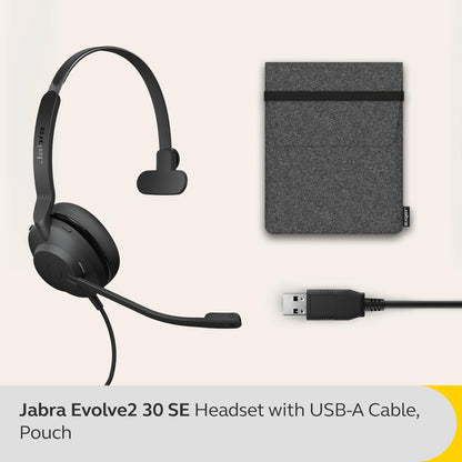 Jabra Evolve2 30 SE UC Mono USB-A Headset mit Noise Cancelling 23189-889-979