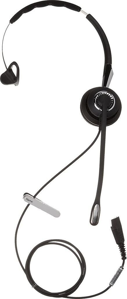 Jabra Biz 2400 II QD On-Ear Mono 3 in 1 Headset mit Schnelltrennkupplung - Leichtgewichtiger Noise Cancelling Kabel-Kopfhörer mit HD Voice und weichem Kopfpolster für Tischtelefone  - 2486-820-209