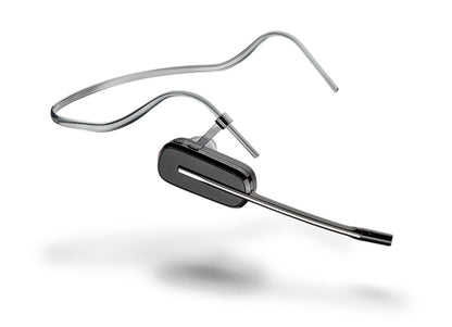 Plantronics Savi W8240-M DECT-Mono Headset konvertibel, mit Basisstation, Überkopfbügel + Nackenbügel und Ohrhaken, SoundGuard, Skype for Business, Schwarz