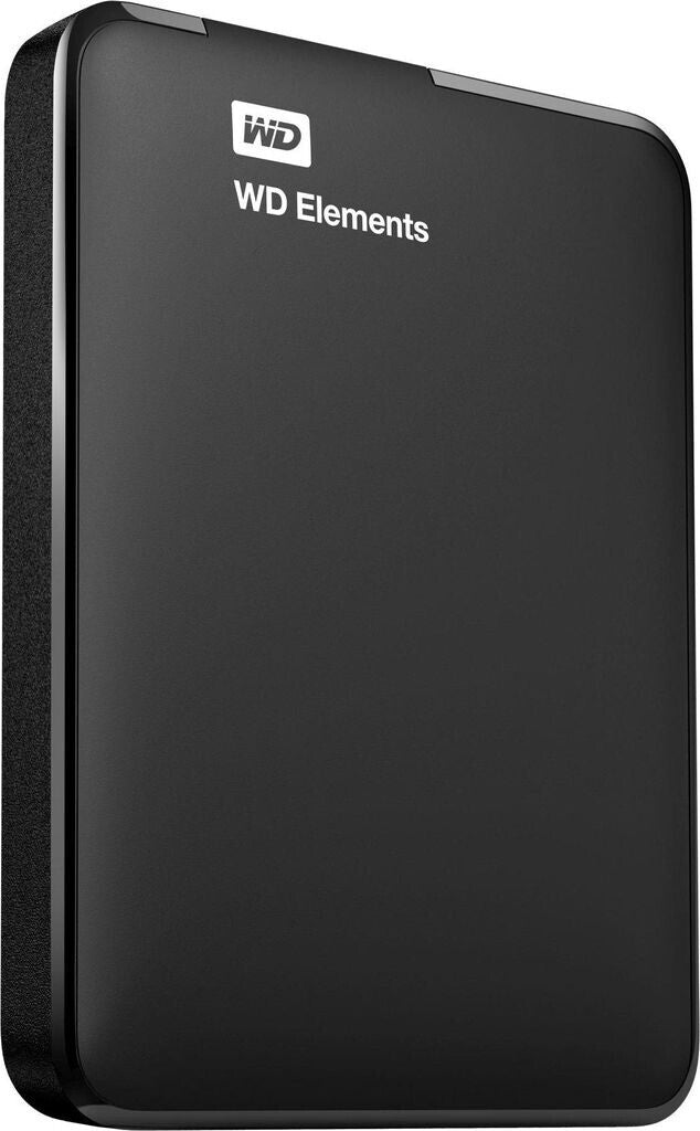 Western Digital Elements Portable externe Festplatte 1 TB (mobiler Speicher, USB 3.0-Schnittstelle, Plug-and-Play, für Windows formatiert) Schwarz