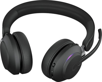 Jabra Evolve2 65 MS Stereo USB-A Headset mit Ladestation Link380a Schwarz 26599-999-989