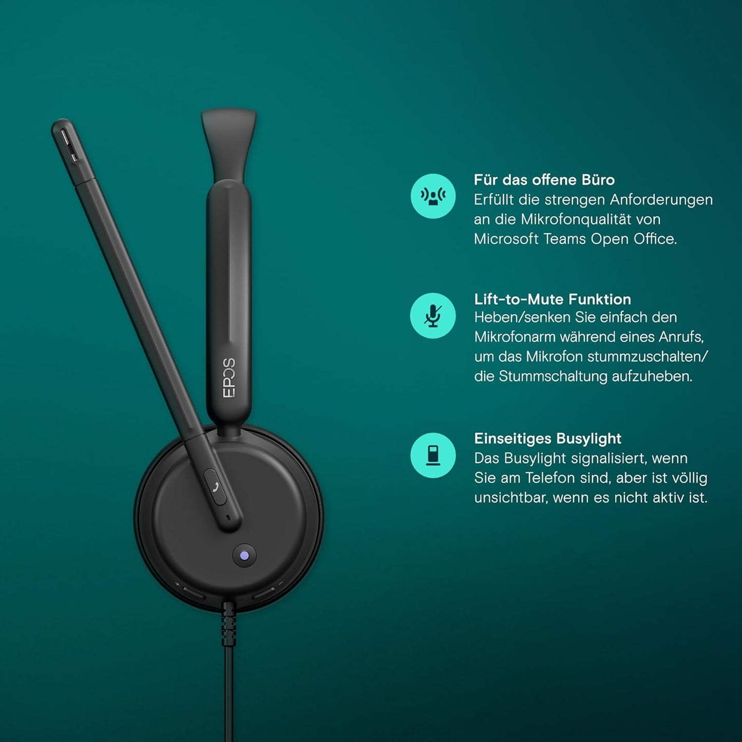 EPOS IMPACT SC 460T Stereo Headset USB-C/-A MS Teams