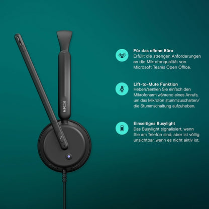 EPOS IMPACT SC 460T Stereo Headset USB-C/-A MS Teams