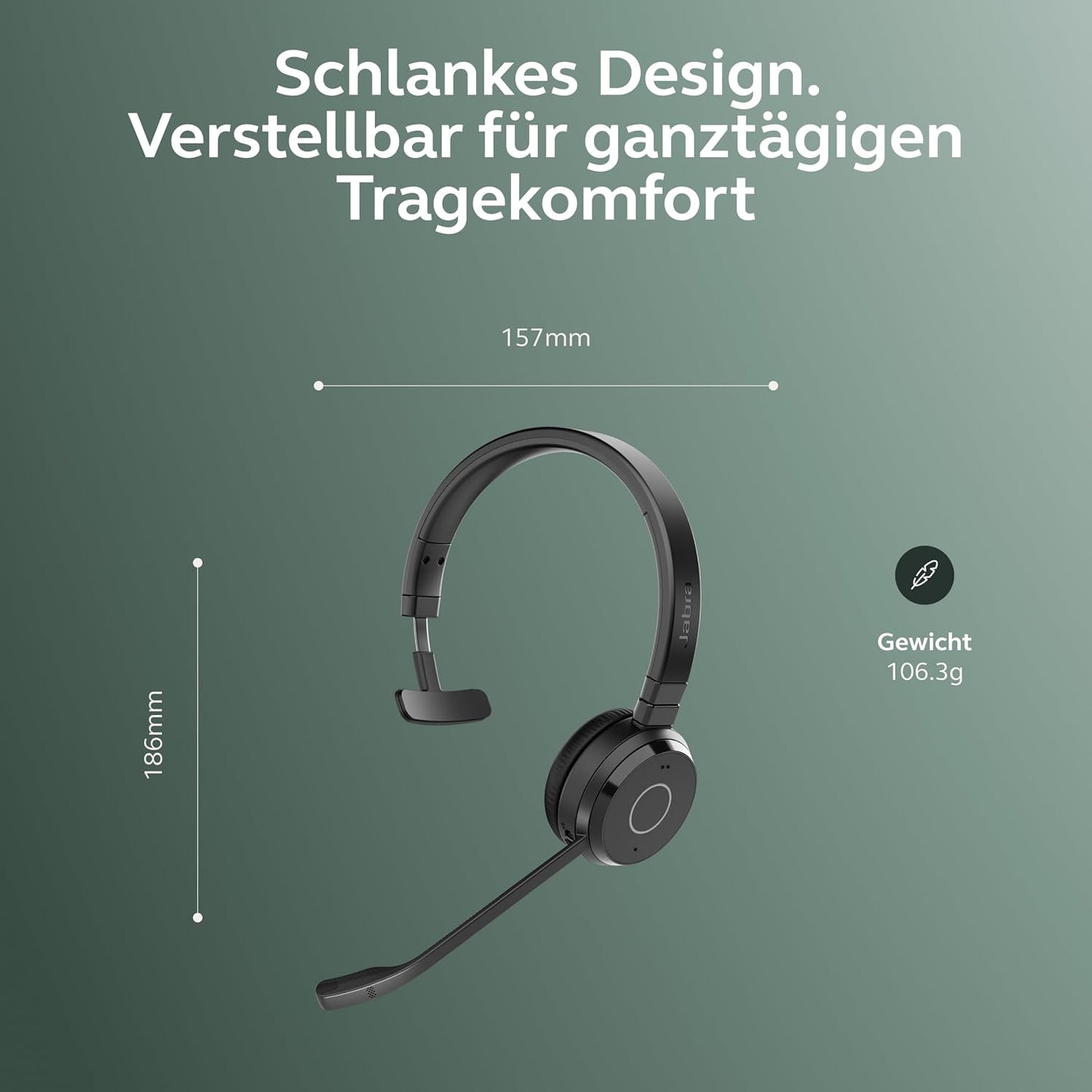Jabra Evolve 65 TE UC Mono Headset 6693-839-409