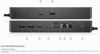 Dell WD19TBS Thunderbolt 3 Dockingstation inkl. 180W Netzteil