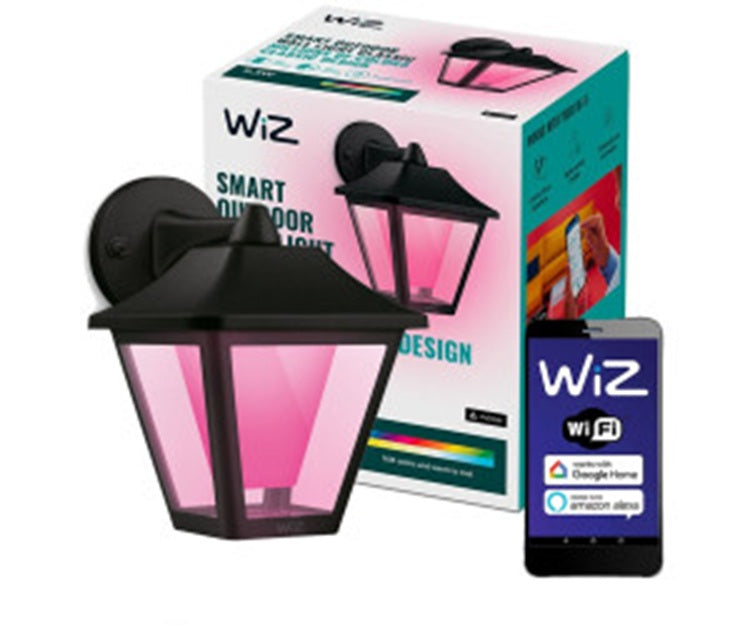 Wiz Smart Outdoor Wall Light Classic Black 9290033521
