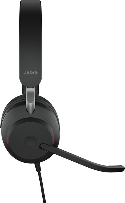 Jabra Evolve2 40 MS Stereo Headset USB-C Schwarz 24189-999-899
