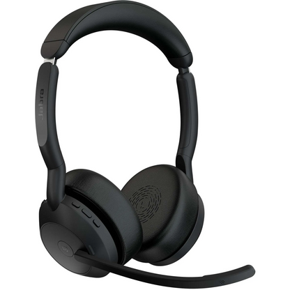 Jabra Evolve2 55 MS Stereo USB-C Headset mit Ladestation Link380c Schwarz 25599-999-889