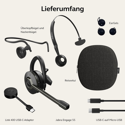 Jabra Engage 55 UC Convertible USB-C Headset 9555-430-111