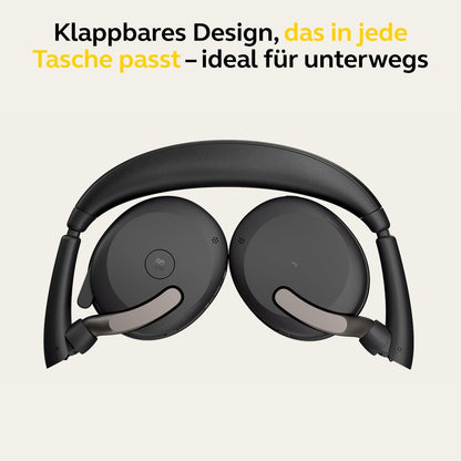 Jabra Evolve2 65 Flex MS USB-C Stereo Headset Link380c Schwarz 26699-999-889