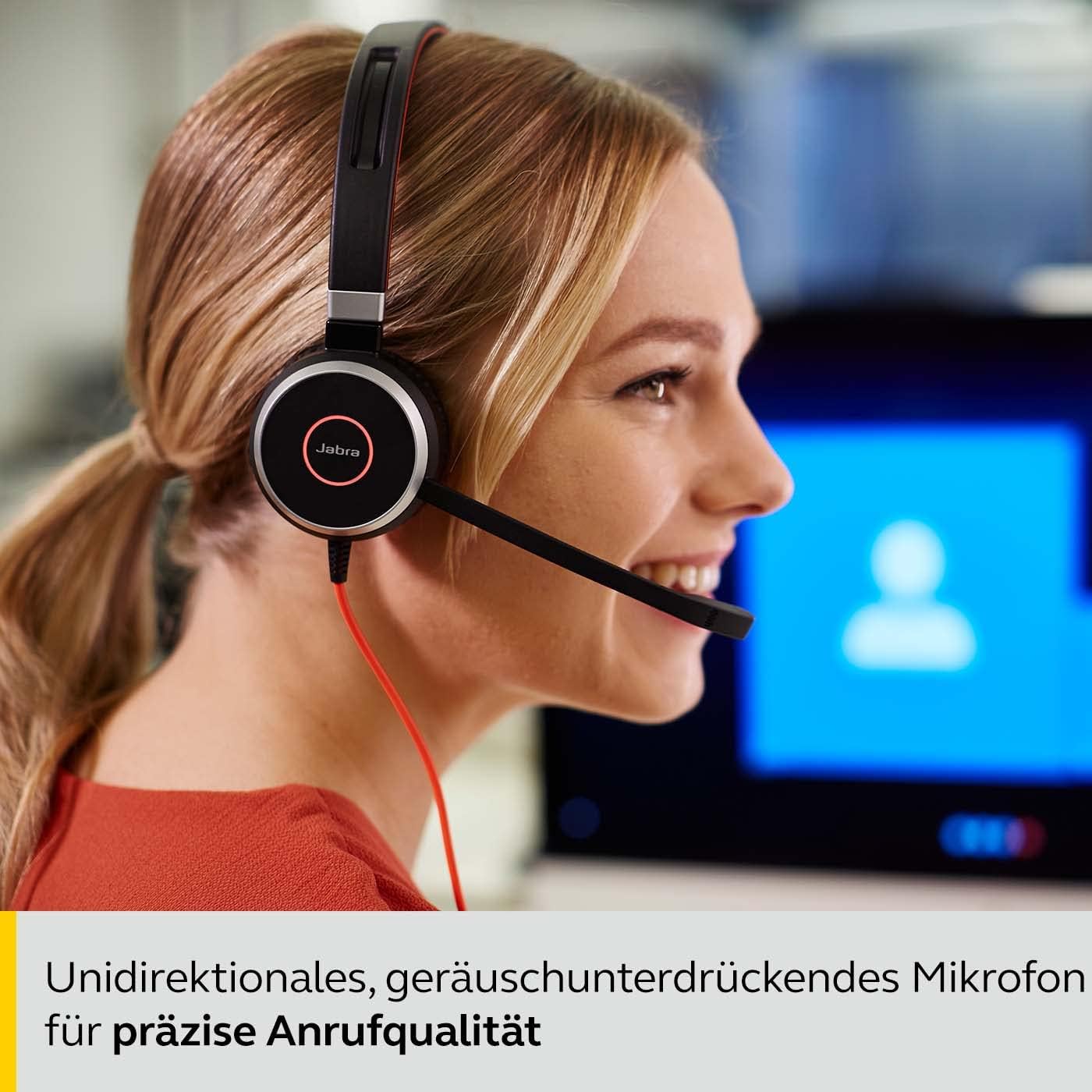 Jabra Evolve 40 UC Stereo Headset mit USB-A Kontroller 6399-829-209