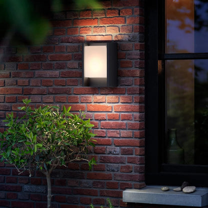 Philips Arbour ultraeffiziente Wandleuchte, 1x 3,8 W ,warmweiß, anthrazit, Neutralweiß