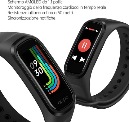 Oppo Band Sport schwarz Fitnesstracker Schrittzähler Herzfrequenz