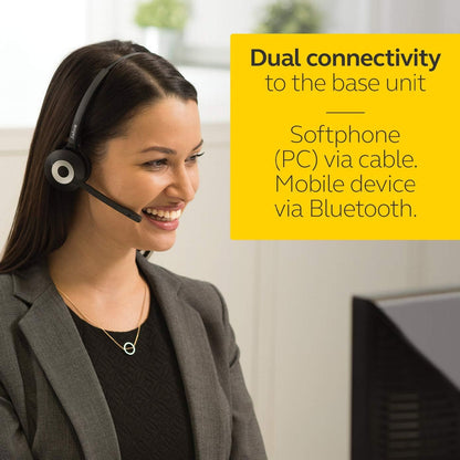 Jabra Pro 935 Mono MS – Professionelles Bluetooth-Headset für PC & Mobilgeräte (Dual-Konnektivität)
