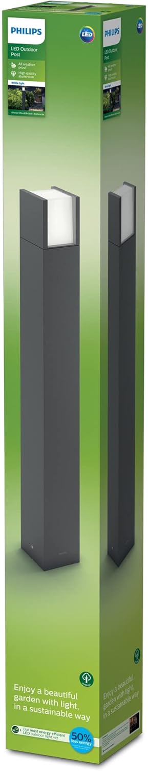 Philips Arbour Ultra Efficient Wegeleuchte 1x 3,8 W warmweiß anthrazit
