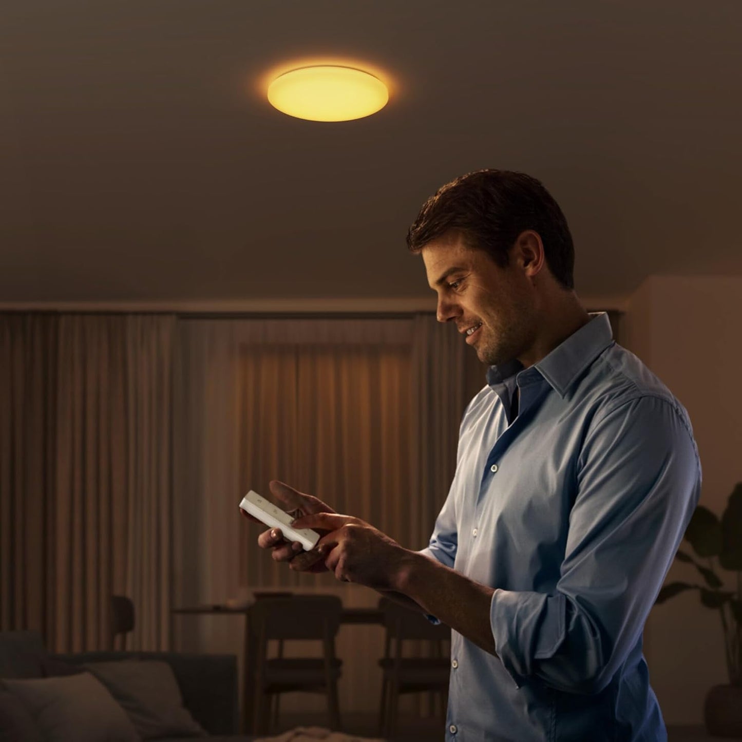 PHILIPS LED Deckenlampe Wincel mit Fernbedienung dimmbar 4300lm Augenkomfort
