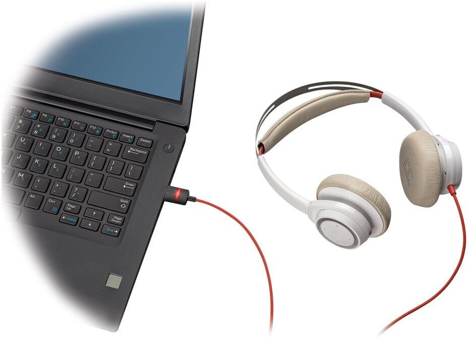 Plantronics Blackwire 7225 Stereo Headset USB-A Weiß C7225 211154-01