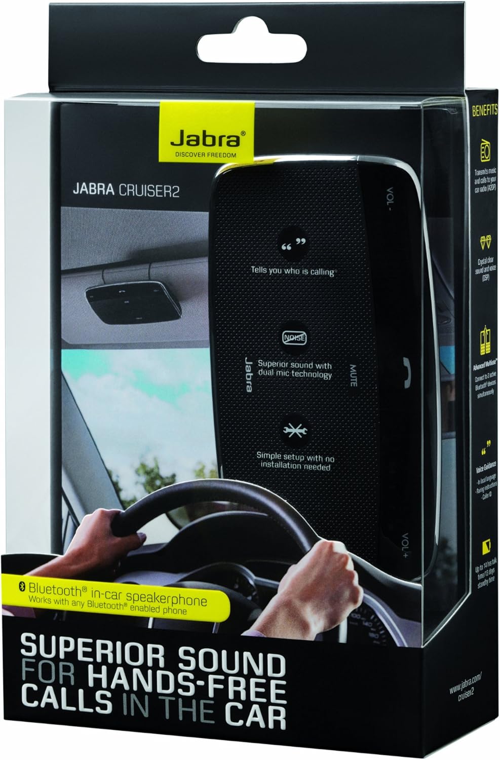 Jabra Cruiser 2 Bluetooth KFZ Freisprecheinrichtung 100-47200000-02
