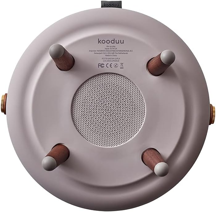 Kooduu Lite-Up Play - Design LED-Licht und Bluetooth-Lautsprecher Innovatives Stimmungslicht mit Zusatznutzen - Beleuchtung, Bluetooth-Speaker & Dekoration durch Dänisches Design - 29x40cm - Earth