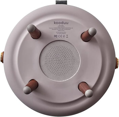 Kooduu Lite-Up Play - Design LED-Licht und Bluetooth-Lautsprecher Innovatives Stimmungslicht mit Zusatznutzen - Beleuchtung, Bluetooth-Speaker & Dekoration durch Dänisches Design - 29x40cm - Earth