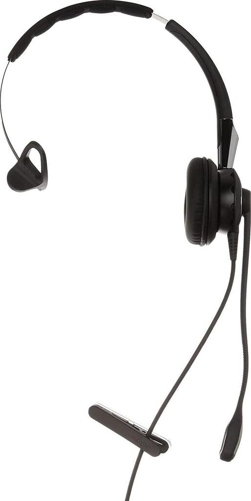 Jabra Biz 2400 II QD On-Ear Mono 3 in 1 Headset mit Schnelltrennkupplung - Leichtgewichtiger Noise Cancelling Kabel-Kopfhörer mit HD Voice und weichem Kopfpolster für Tischtelefone  - 2486-820-209