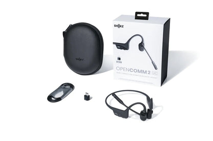 Shokz OpenComm2 UC 2025 Upgrade With USB-C Dongle C120-AC-BK-EU-000