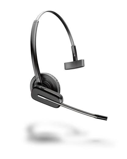 Plantronics Savi W8240-M DECT-Mono Headset konvertibel, mit Basisstation, Überkopfbügel + Nackenbügel und Ohrhaken, SoundGuard, Skype for Business, Schwarz