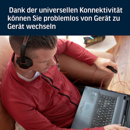 HP Poly Blackwire 5220 Stereo-Headset (USB-C + USB-A Adapter + 3,5 mm Klinke)