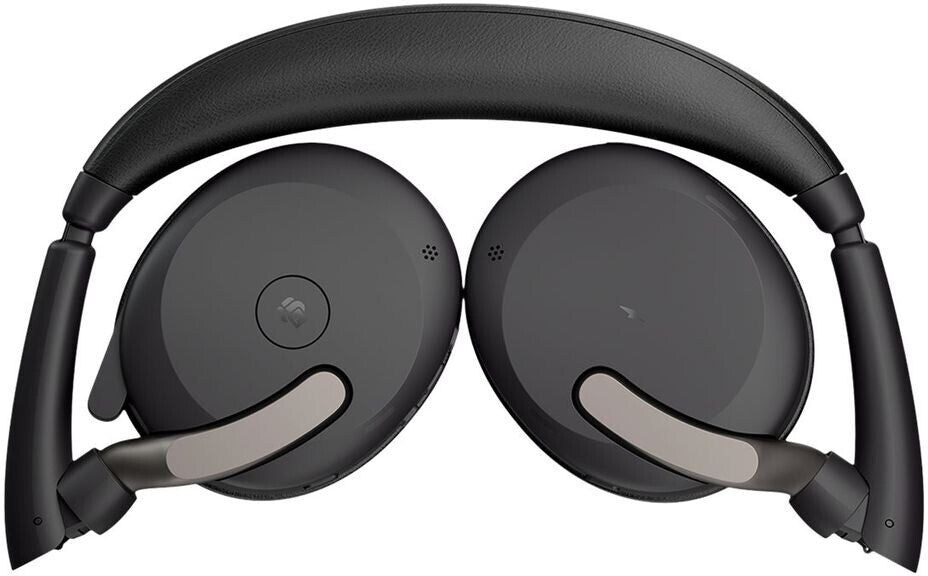 Jabra Evolve2 65 Flex MS USB-A Stereo Headset mit Wireless Charging Pad Link380a Schwarz 26699-999-989