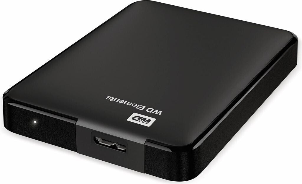 Western Digital Elements Portable externe Festplatte 1 TB (mobiler Speicher, USB 3.0-Schnittstelle, Plug-and-Play, für Windows formatiert) Schwarz