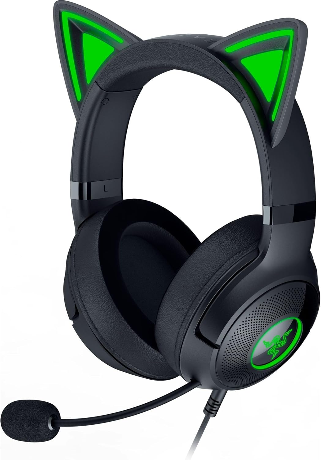Razer Kraken Kitty V2 Edition Schwarz - Kabelgebundenes RGB USB Gaming Headset