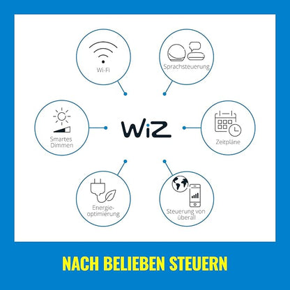 WiZ Tunable White and Color Mobile Tischleuchte, tragbare LED Leuchte mit 16 Mio. Farben Weiß  9290032115