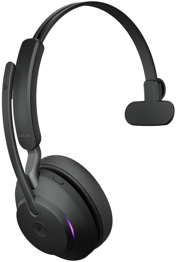 Jabra Evolve2 65 MS Mono USB-A Headset mit Ladestation Link380a Schwarz 26599-899-989