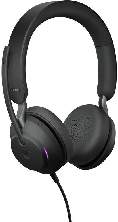 Jabra Evolve2 40 MS Stereo Headset USB-C Schwarz 24189-999-899